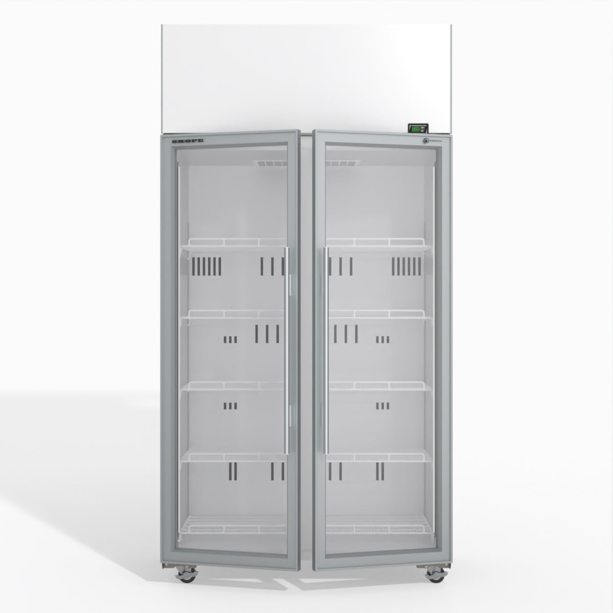 Skope TME1000N-A 2 Glass Door Display or Storage Fridge 897L - TME1000N-A