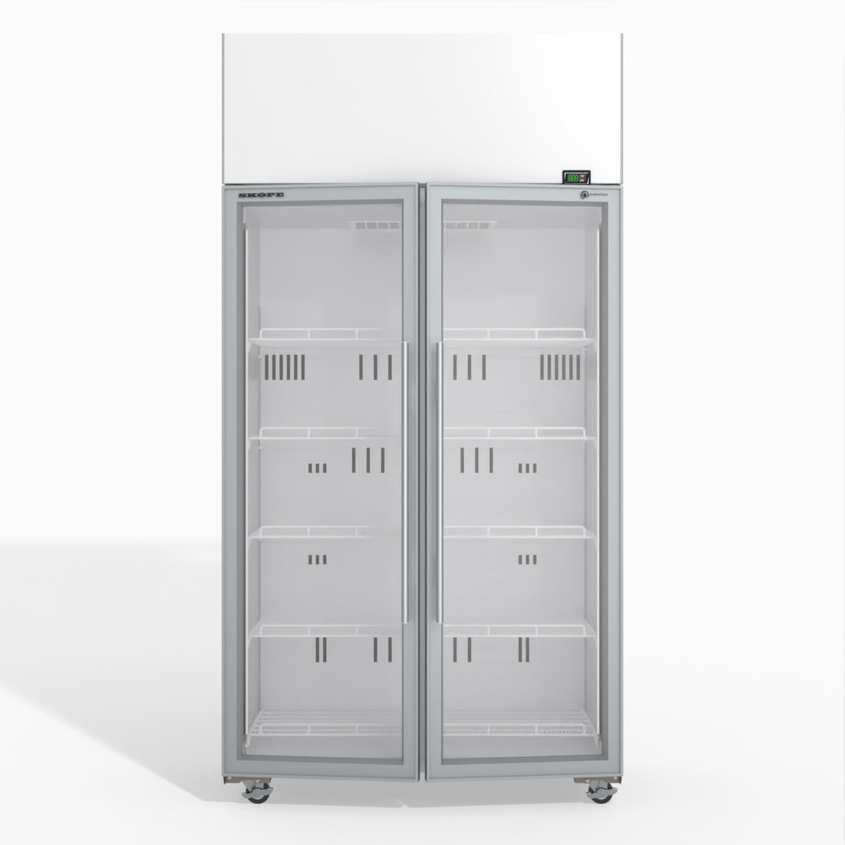 Skope TME1000N-A 2 Glass Door Display or Storage Fridge 897L - TME1000N-A