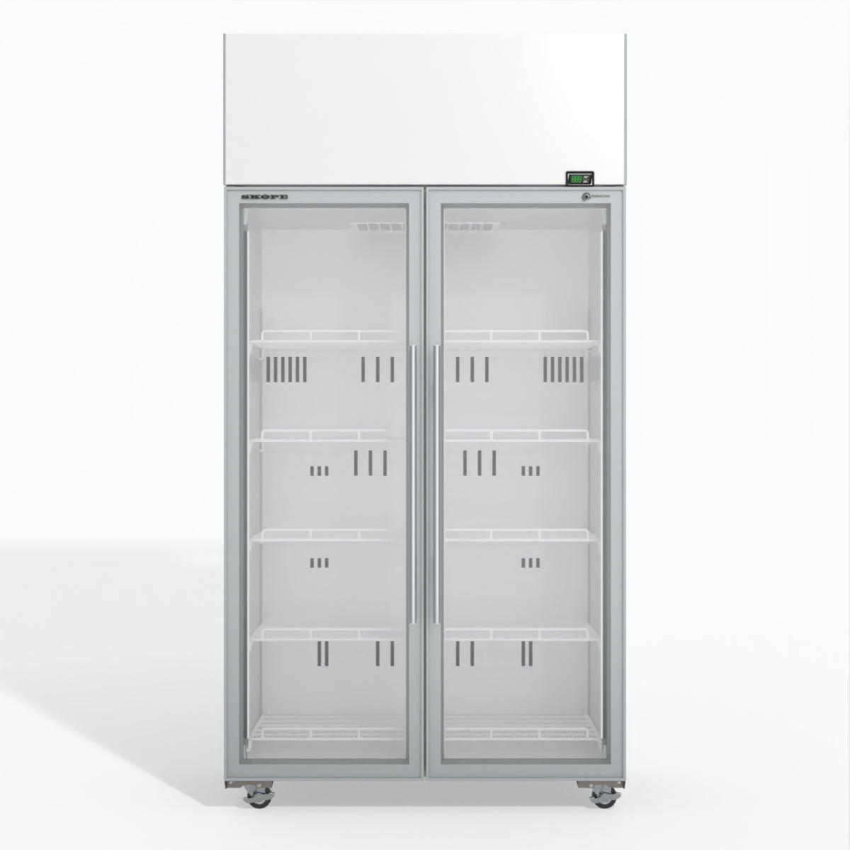 Skope TME1000N-A 2 Glass Door Display or Storage Fridge 897L - TME1000N-A