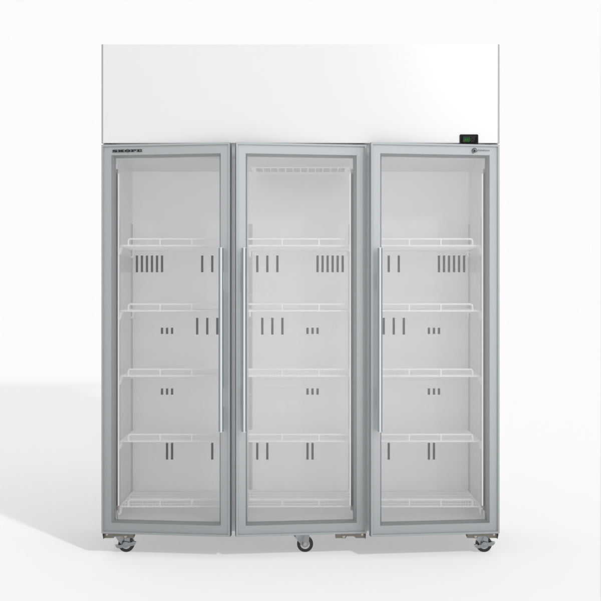 Skope TME1500N-A 3 Glass Door Display or Storage Fridge 1399L - TME1500N-A
