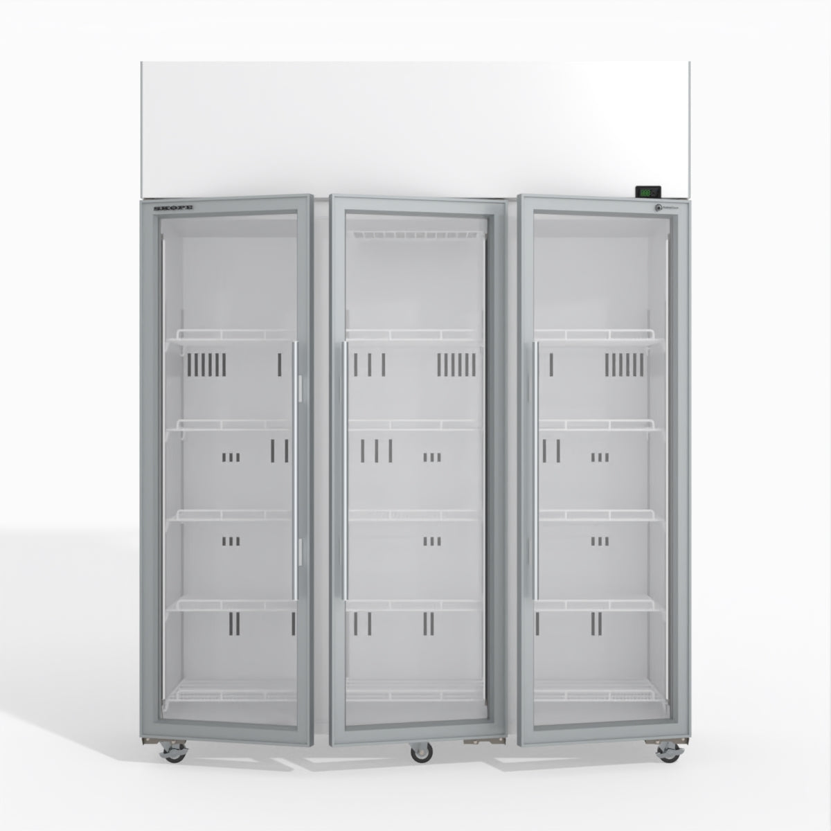 Skope TME1500N-A 3 Glass Door Display or Storage Fridge 1399L - TME1500N-A