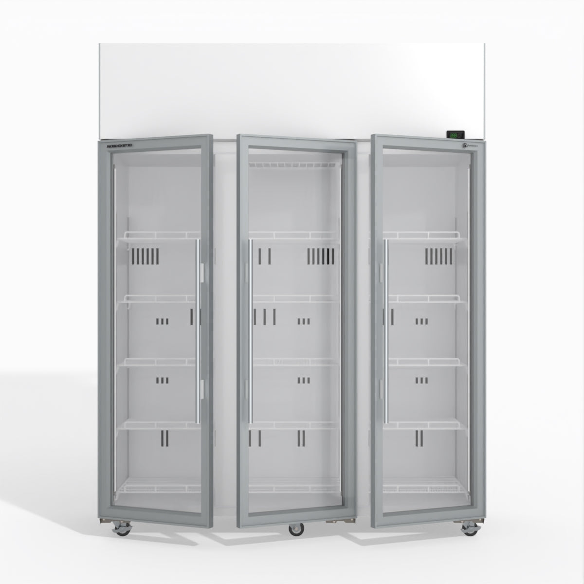 Skope TME1500N-A 3 Glass Door Display or Storage Fridge 1399L - TME1500N-A