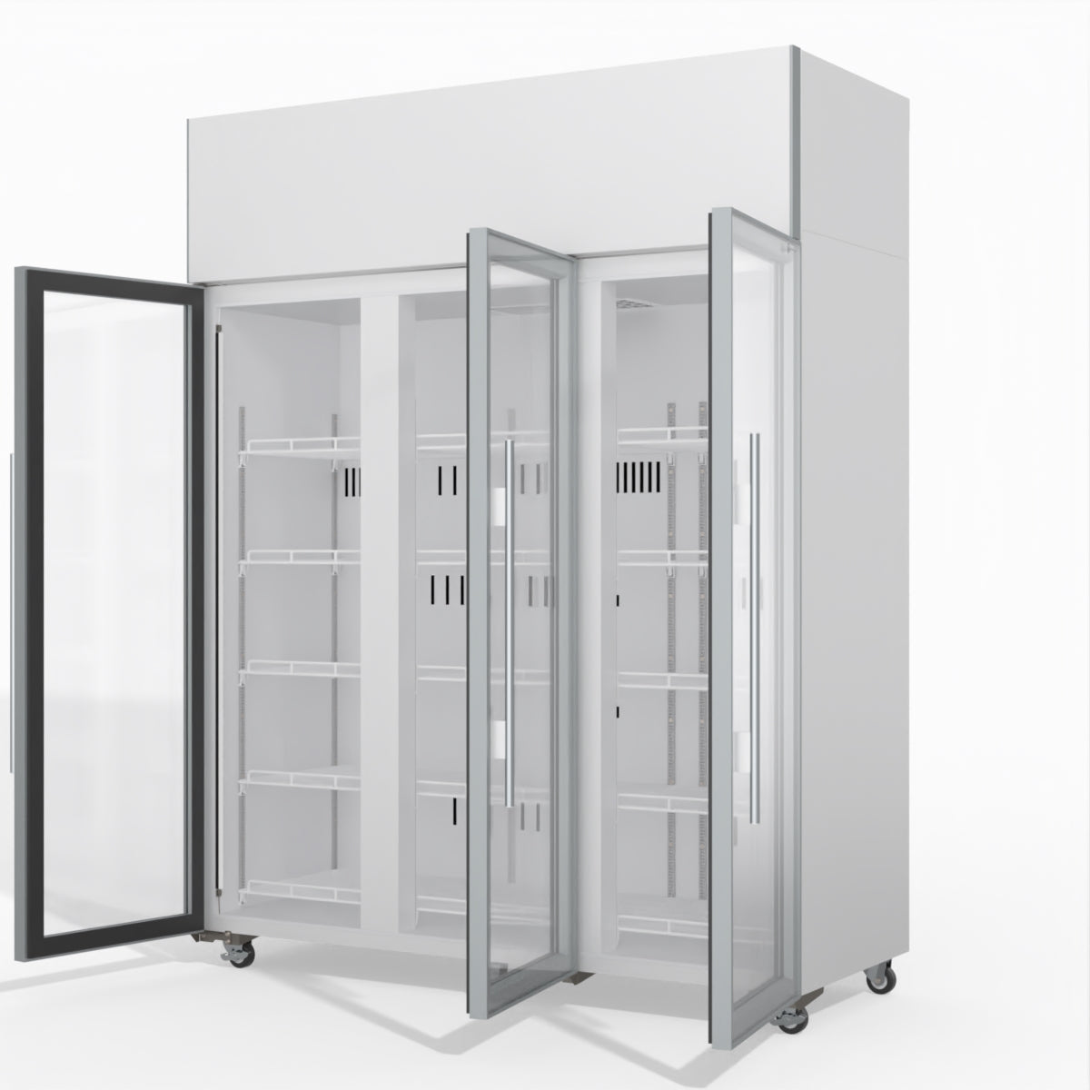 Skope TME1500N-A 3 Glass Door Display or Storage Fridge 1399L - TME1500N-A