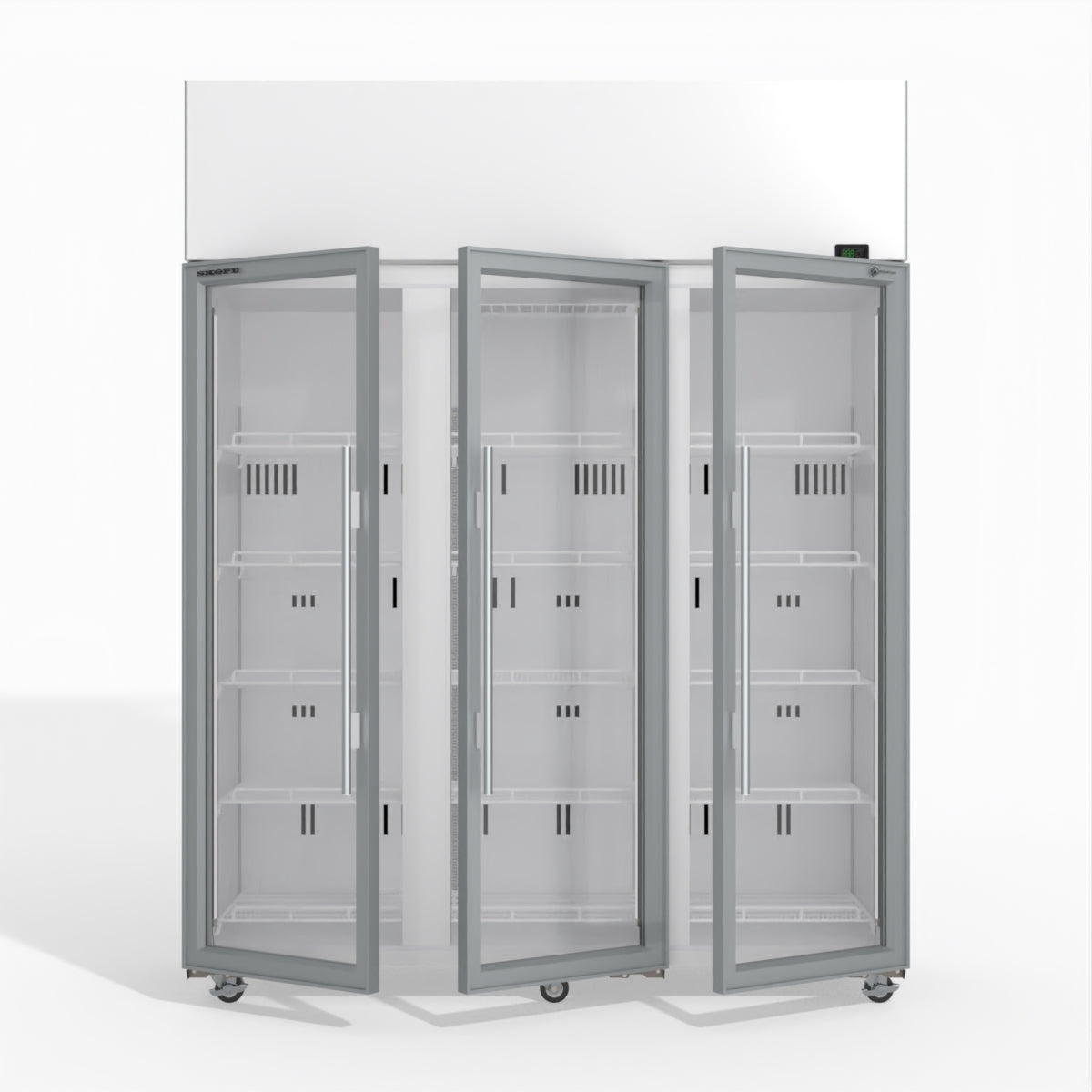 Skope TME1500N-A 3 Glass Door Display or Storage Fridge 1399L - TME1500N-A