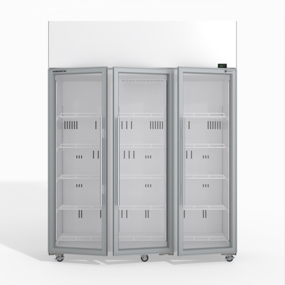 Skope TME1500N-A 3 Glass Door Display or Storage Fridge 1399L - TME1500N-A