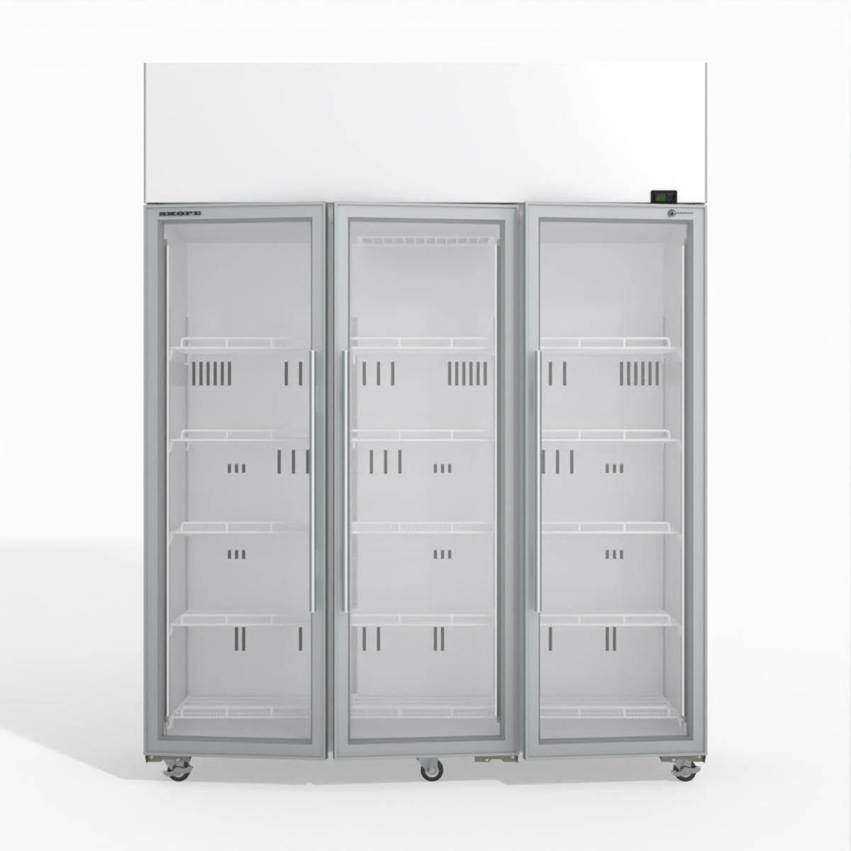 Skope TME1500N-A 3 Glass Door Display or Storage Fridge 1399L - TME1500N-A
