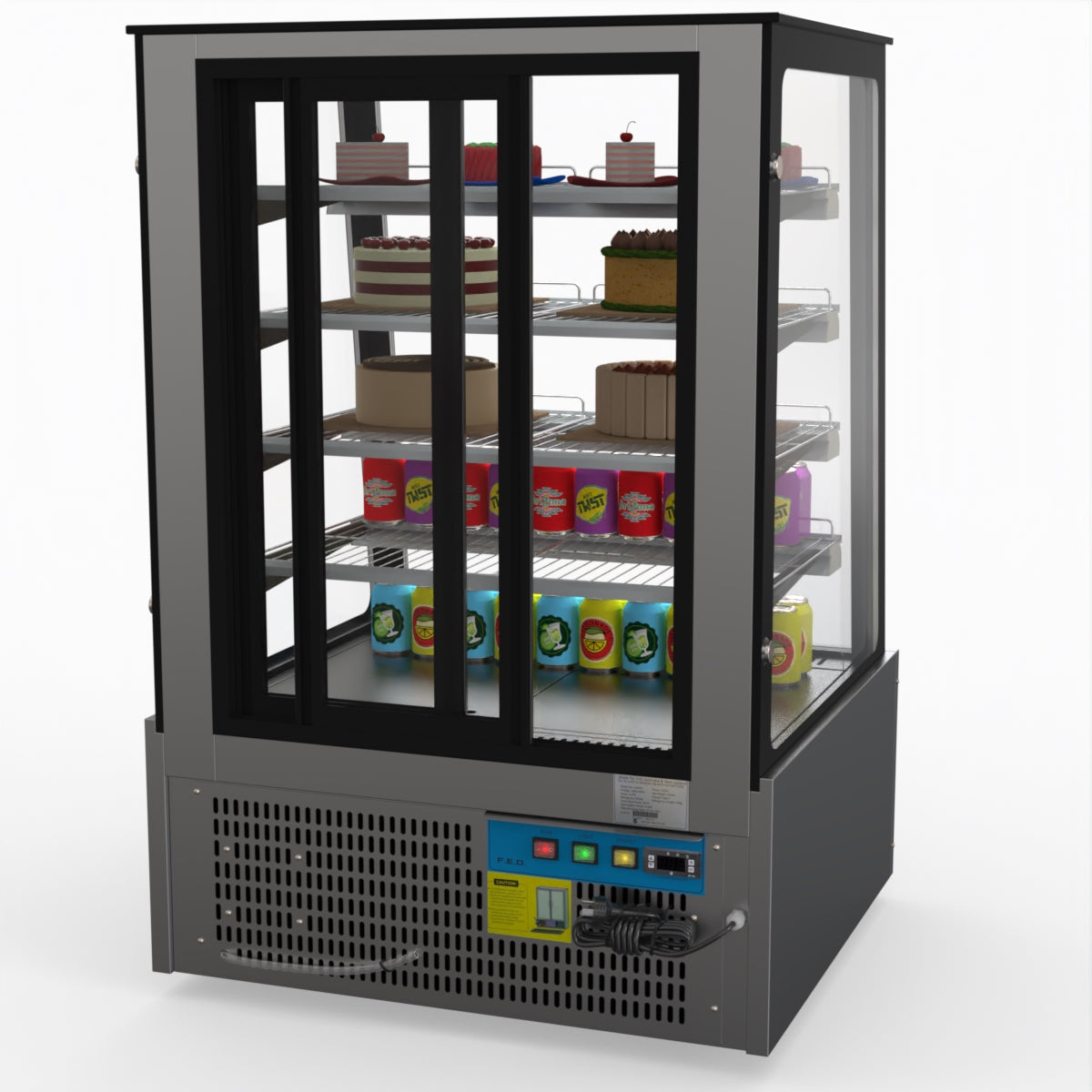 Bonvue Deluxe Chilled Cake Showcase Display Cabinet SLP830C