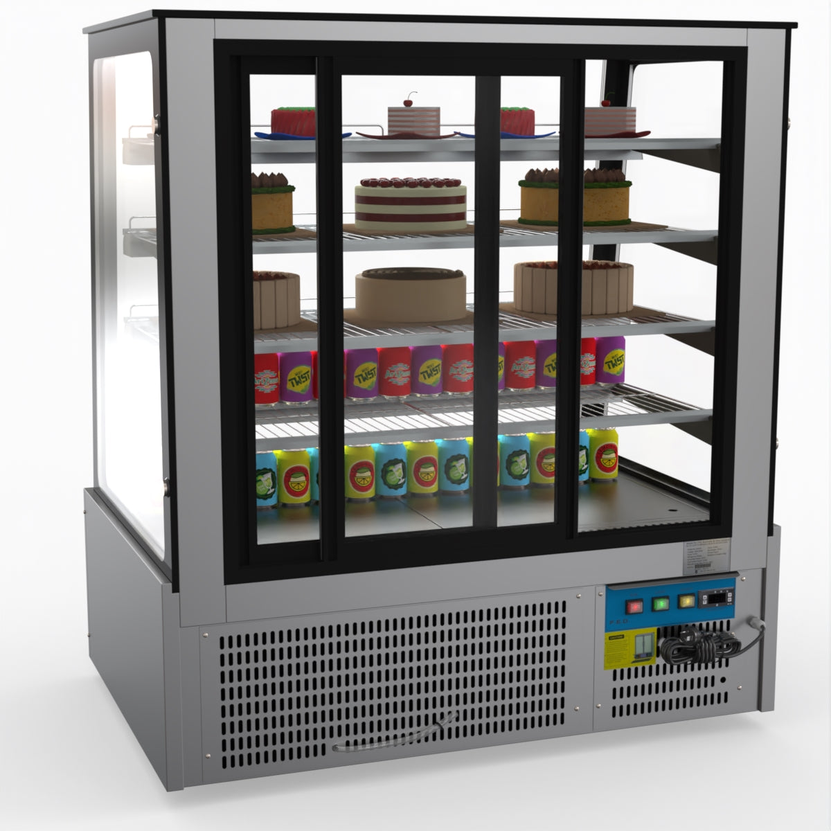 Bonvue Deluxe Chilled Cake Showcase Display Cabinet SLP840C