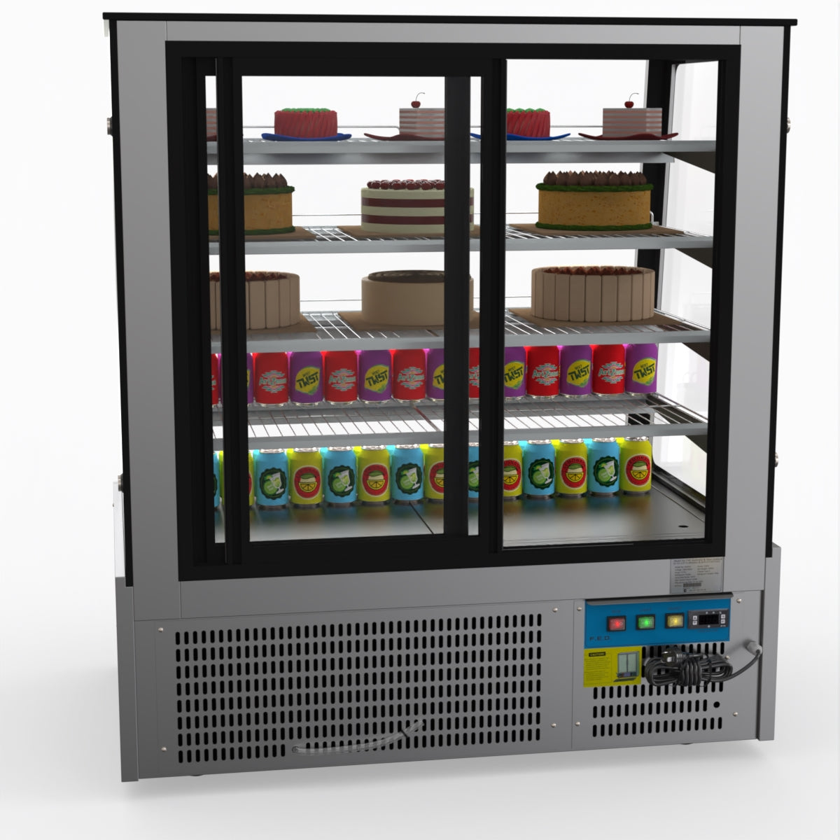 Bonvue Deluxe Chilled Cake Showcase Display Cabinet SLP840C