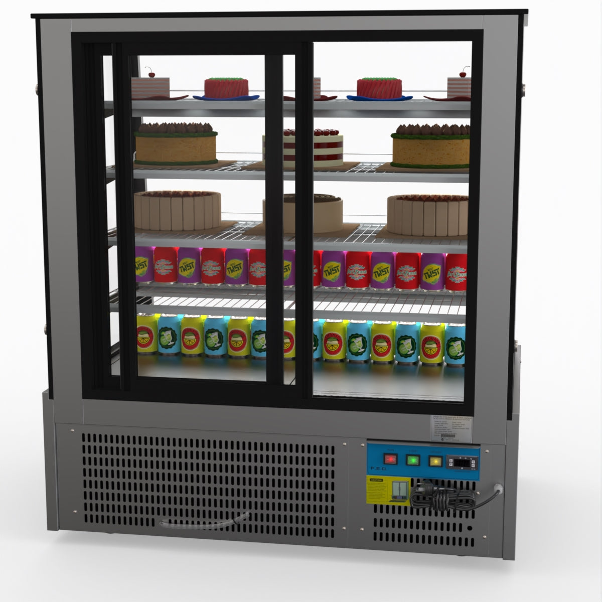 Bonvue Deluxe Chilled Cake Showcase Display Cabinet SLP840C