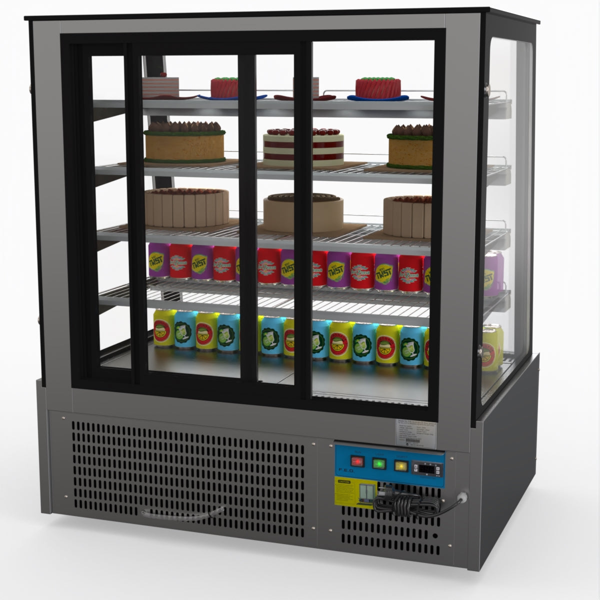 Bonvue Deluxe Chilled Cake Showcase Display Cabinet SLP840C