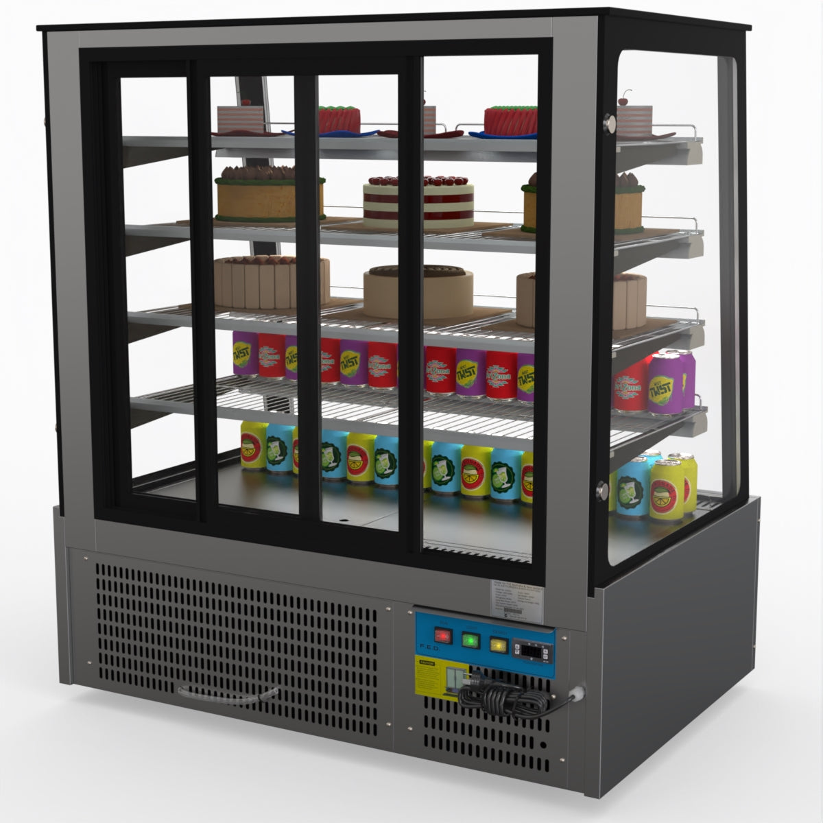 Bonvue Deluxe Chilled Cake Showcase Display Cabinet SLP840C