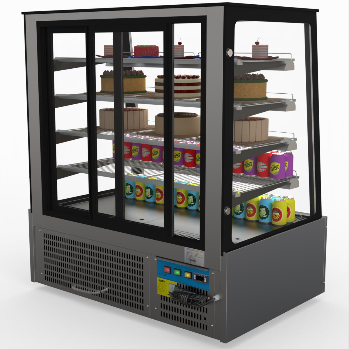 Bonvue Deluxe Chilled Cake Showcase Display Cabinet SLP840C