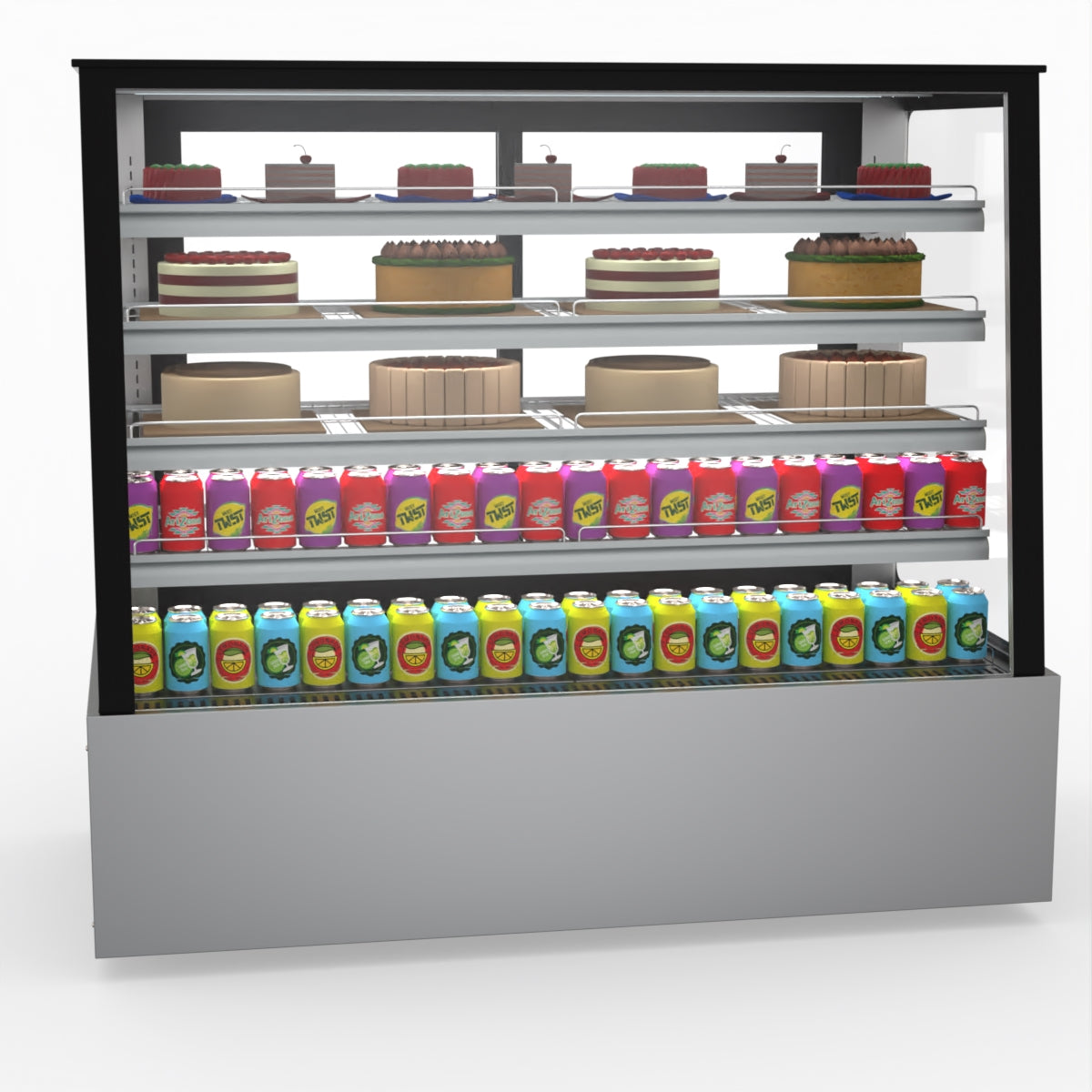 Bonvue Deluxe Chilled Cake Showcase Display Cabinet SLP850C