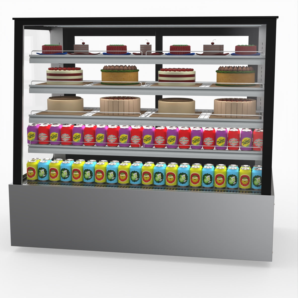 Bonvue Deluxe Chilled Cake Showcase Display Cabinet SLP850C