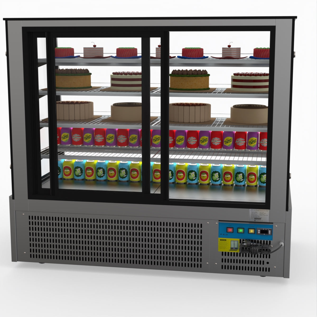 Bonvue Deluxe Chilled Cake Showcase Display Cabinet SLP850C