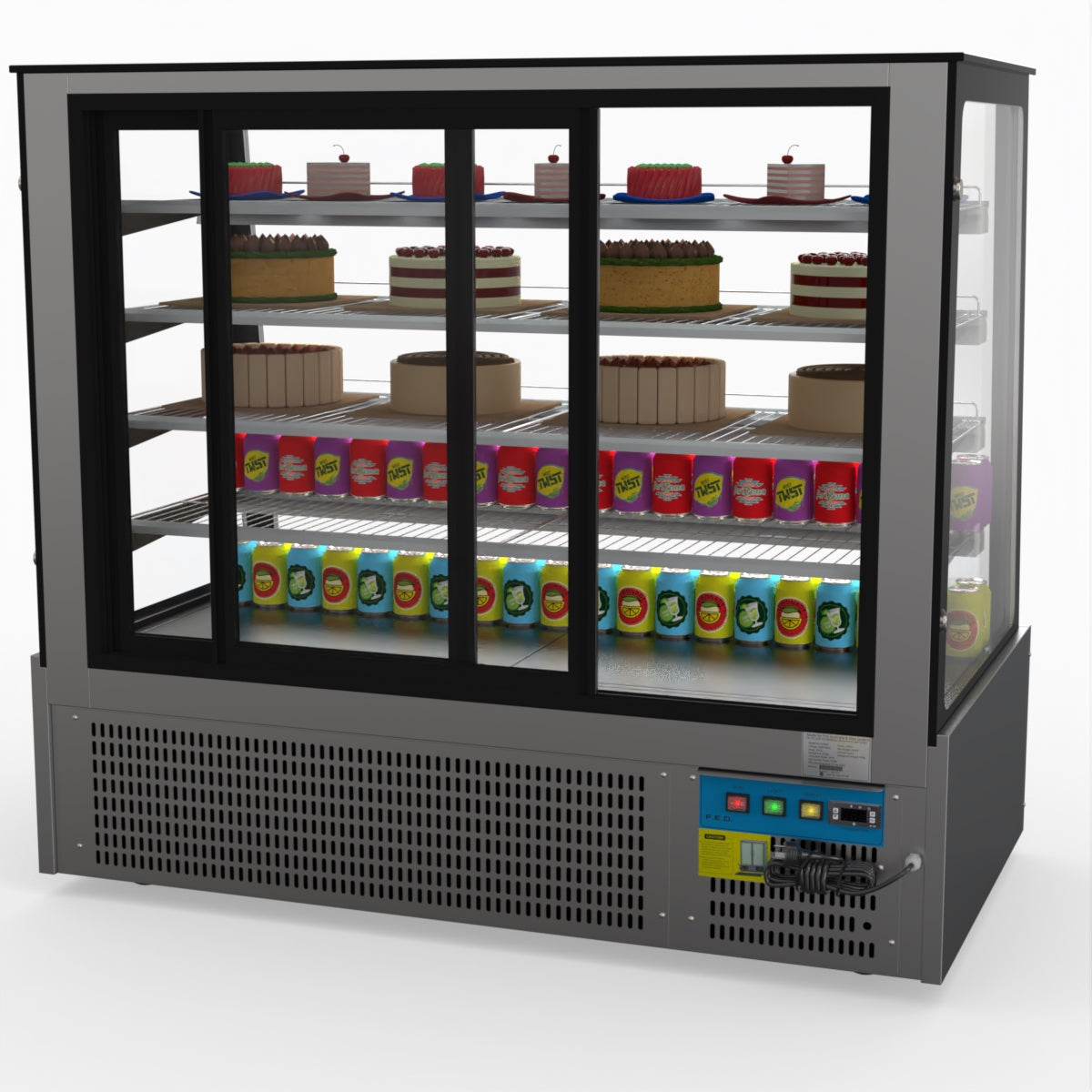 Bonvue Deluxe Chilled Cake Showcase Display Cabinet SLP850C
