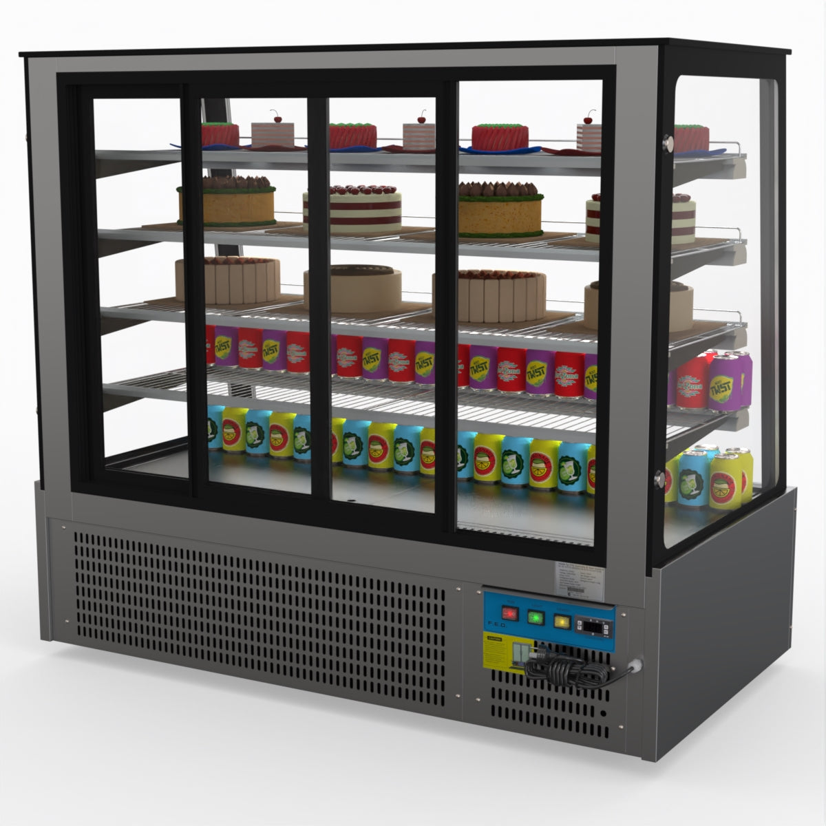 Bonvue Deluxe Chilled Cake Showcase Display Cabinet SLP850C