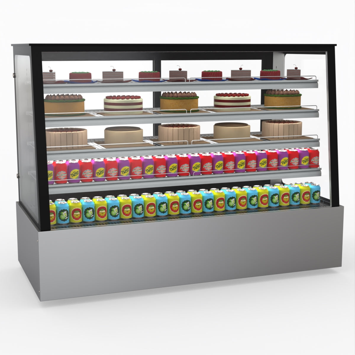 Bonvue Deluxe Chilled Cake Showcase Display Cabinet SLP860C