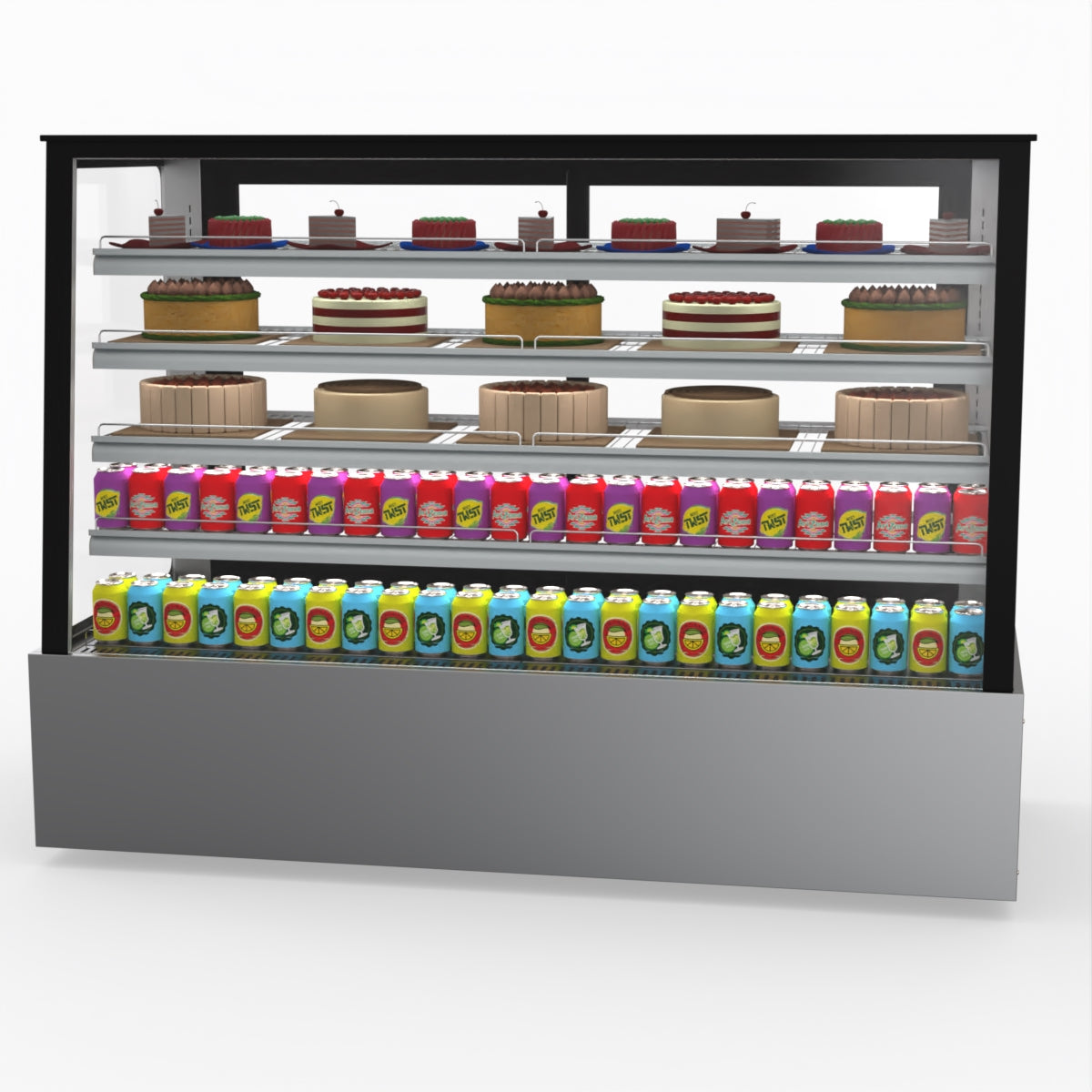 Bonvue Deluxe Chilled Cake Showcase Display Cabinet SLP860C