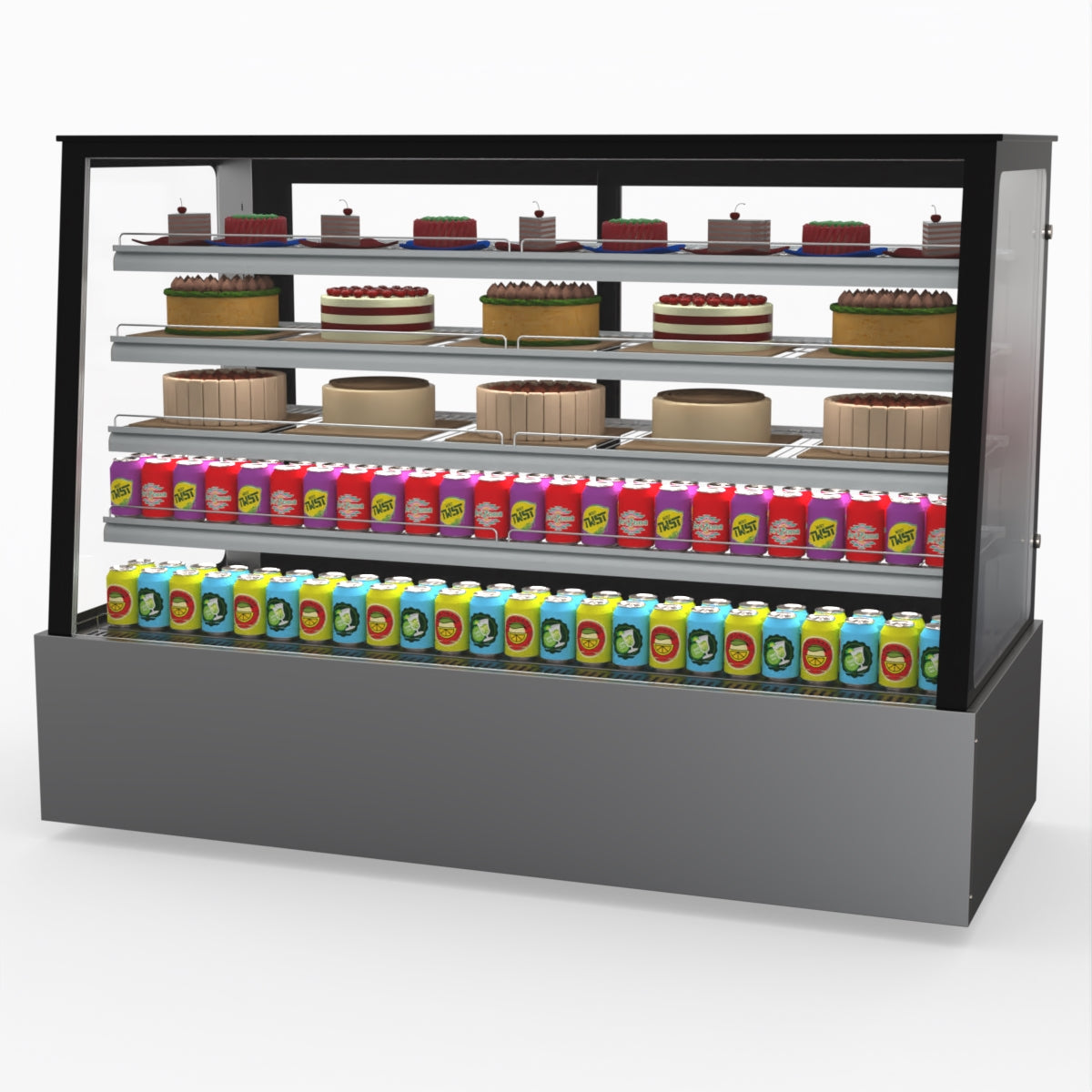 Bonvue Deluxe Chilled Cake Showcase Display Cabinet SLP860C