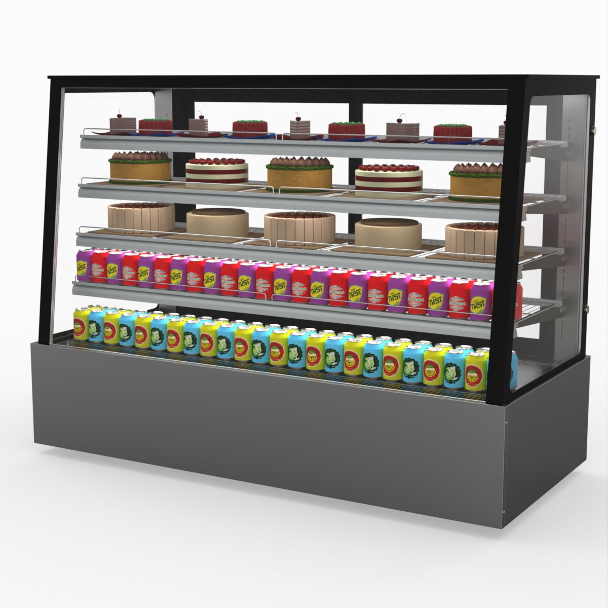 Bonvue Deluxe Chilled Cake Showcase Display Cabinet SLP860C