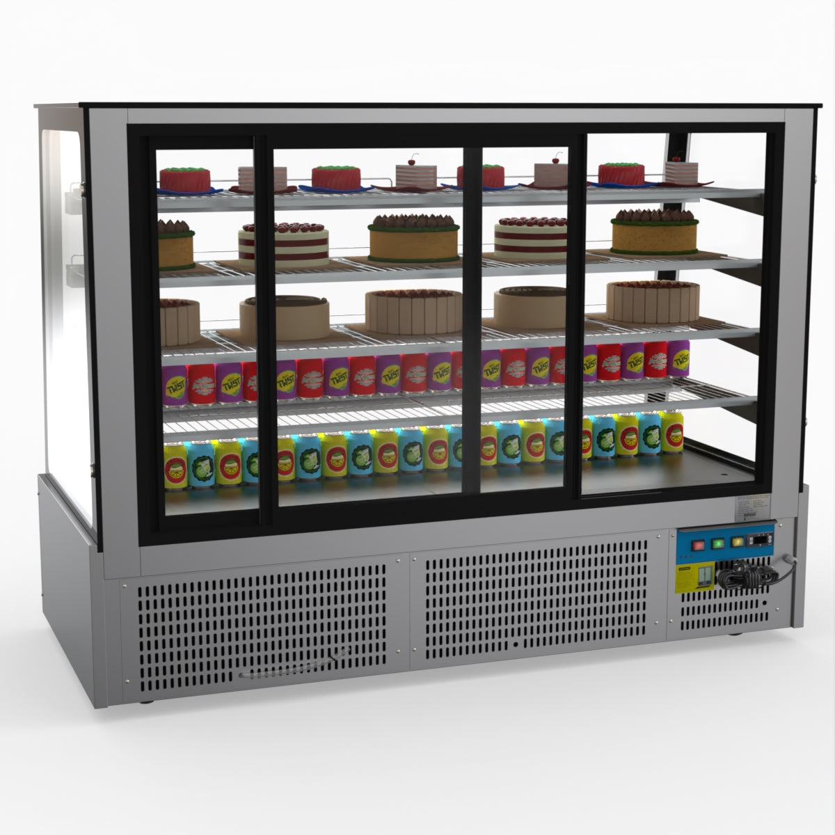 Bonvue Deluxe Chilled Cake Showcase Display Cabinet SLP860C