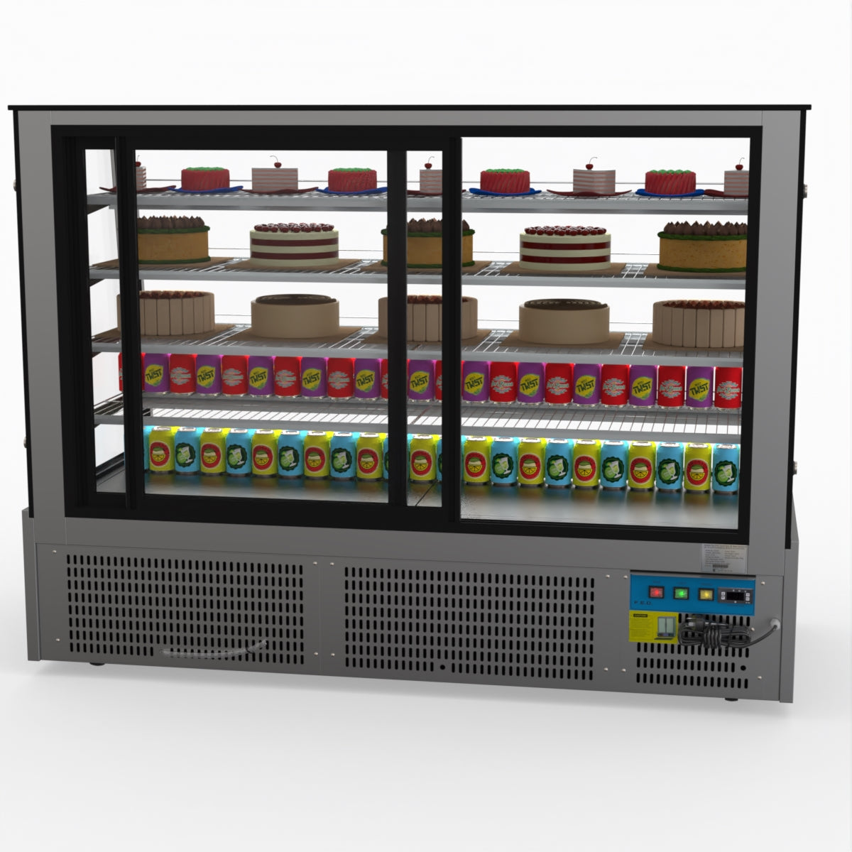 Bonvue Deluxe Chilled Cake Showcase Display Cabinet SLP860C