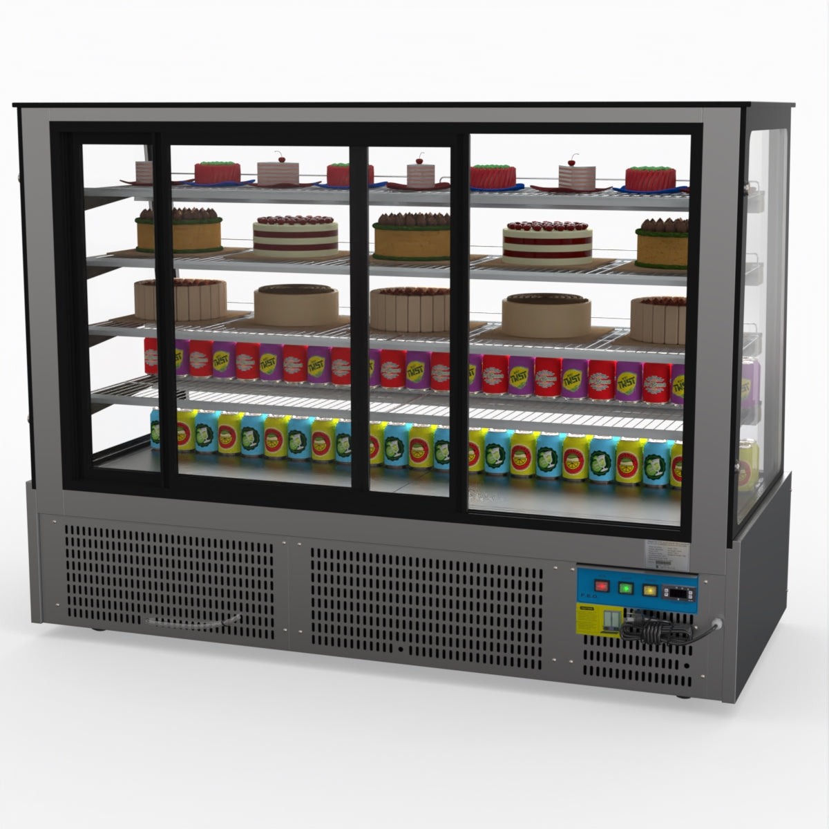 Bonvue Deluxe Chilled Cake Showcase Display Cabinet SLP860C