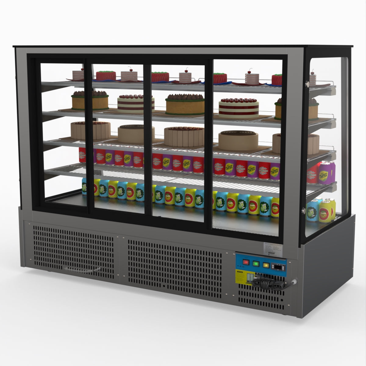 Bonvue Deluxe Chilled Cake Showcase Display Cabinet SLP860C