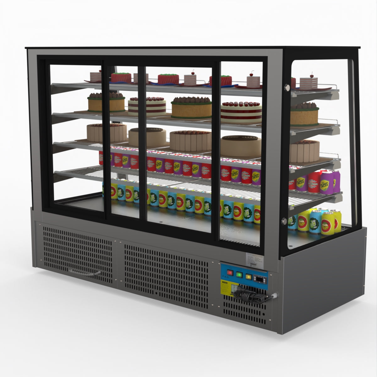 Bonvue Deluxe Chilled Cake Showcase Display Cabinet SLP860C