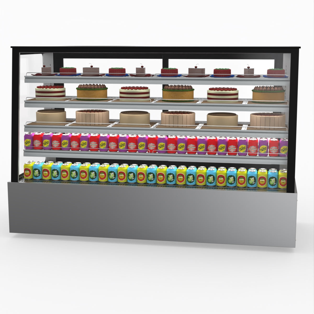 Bonvue Deluxe Chilled Cake Showcase Display Cabinet SLP870C