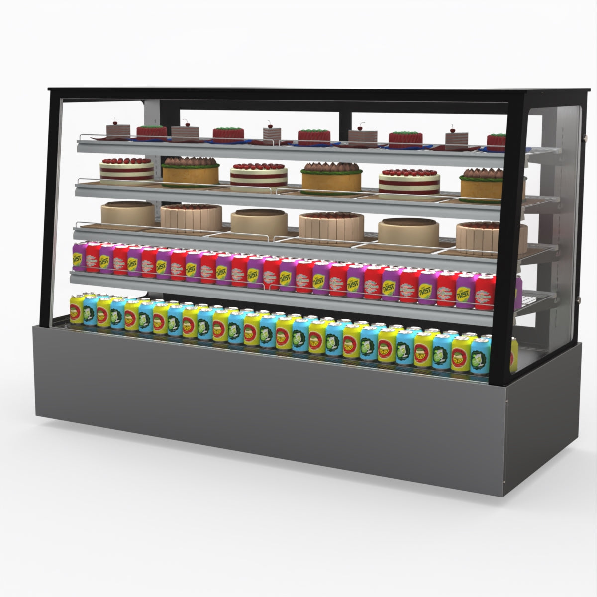 Bonvue Deluxe Chilled Cake Showcase Display Cabinet SLP870C