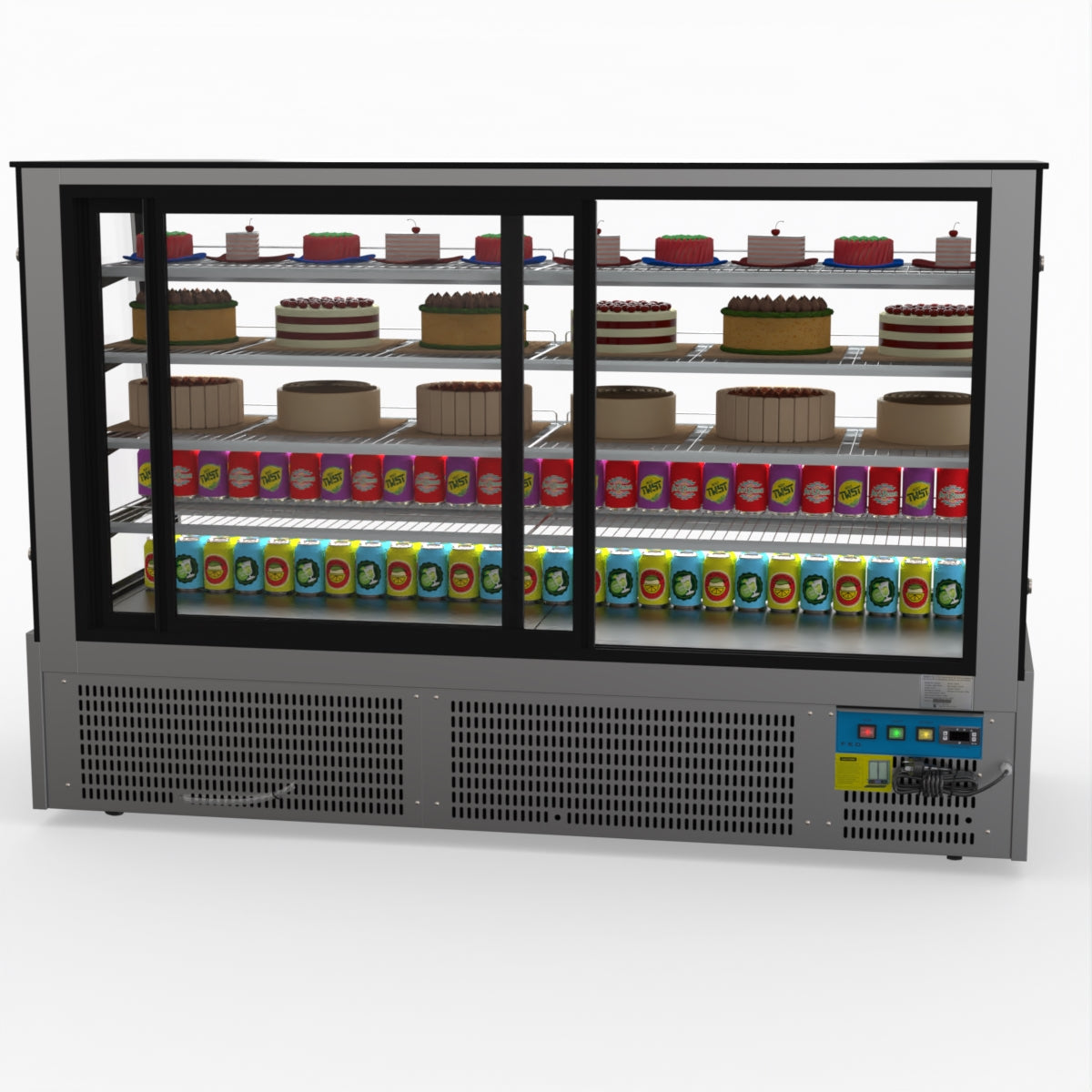 Bonvue Deluxe Chilled Cake Showcase Display Cabinet SLP870C