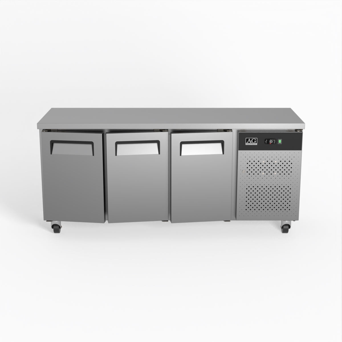 AG Three Door Commercial Worktop / Under Bench Fridge 600mm Depth SLX3100TN