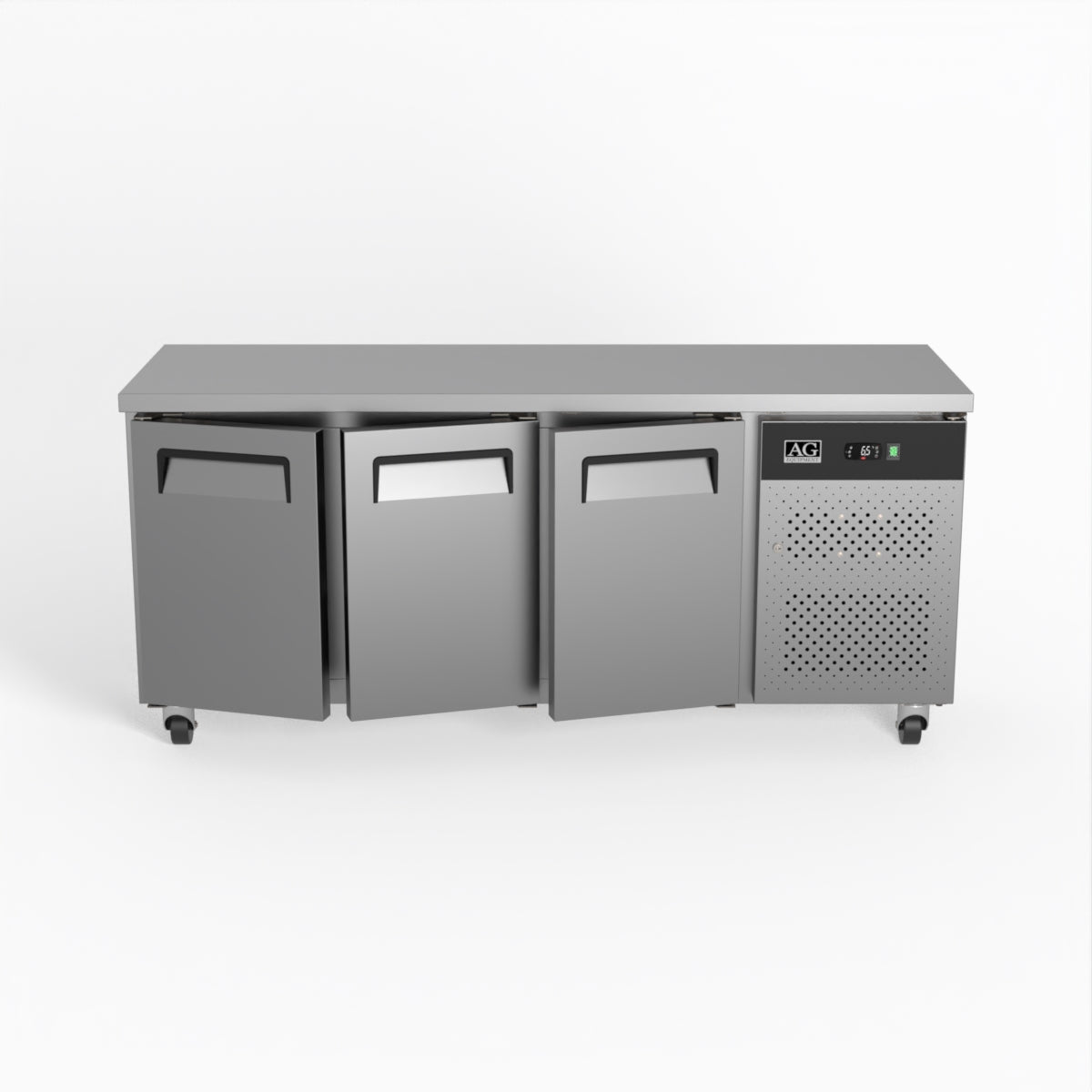 AG Three Door Commercial Worktop / Under Bench Fridge 600mm Depth SLX3100TN