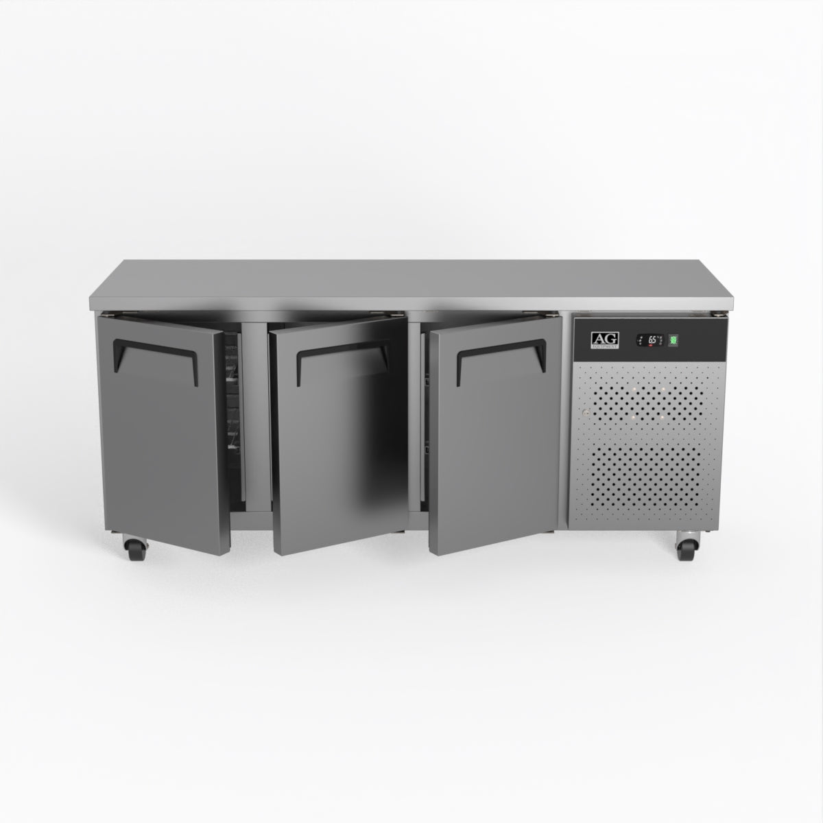 AG Three Door Commercial Worktop / Under Bench Fridge 600mm Depth SLX3100TN