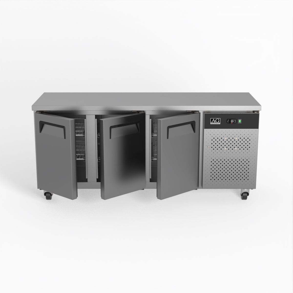 AG Three Door Commercial Worktop / Under Bench Fridge 600mm Depth SLX3100TN