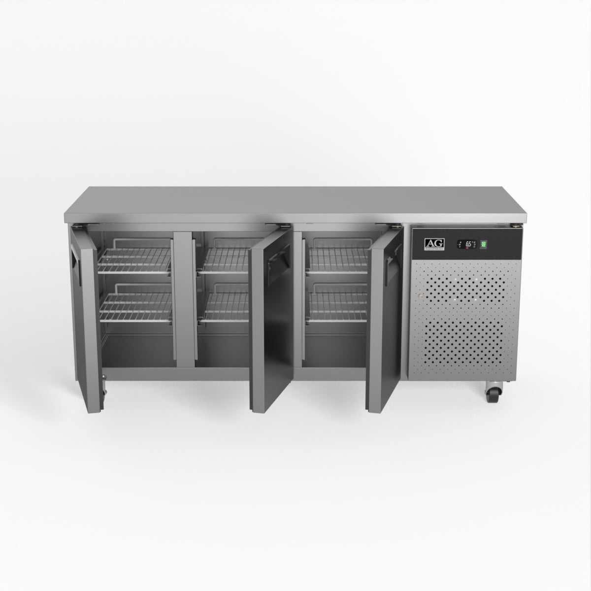 AG Three Door Commercial Worktop / Under Bench Fridge 600mm Depth SLX3100TN