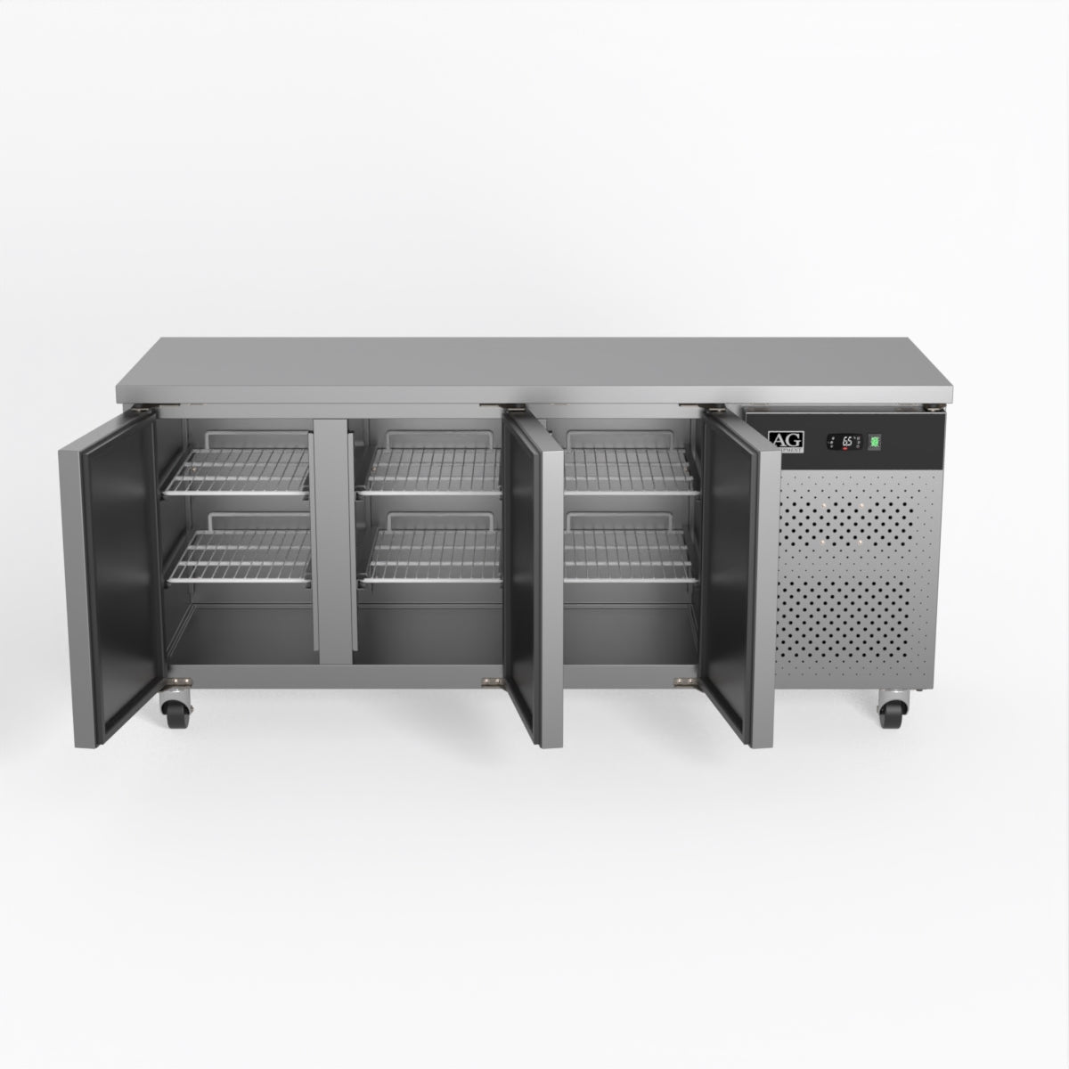 AG Three Door Commercial Worktop / Under Bench Fridge 600mm Depth SLX3100TN