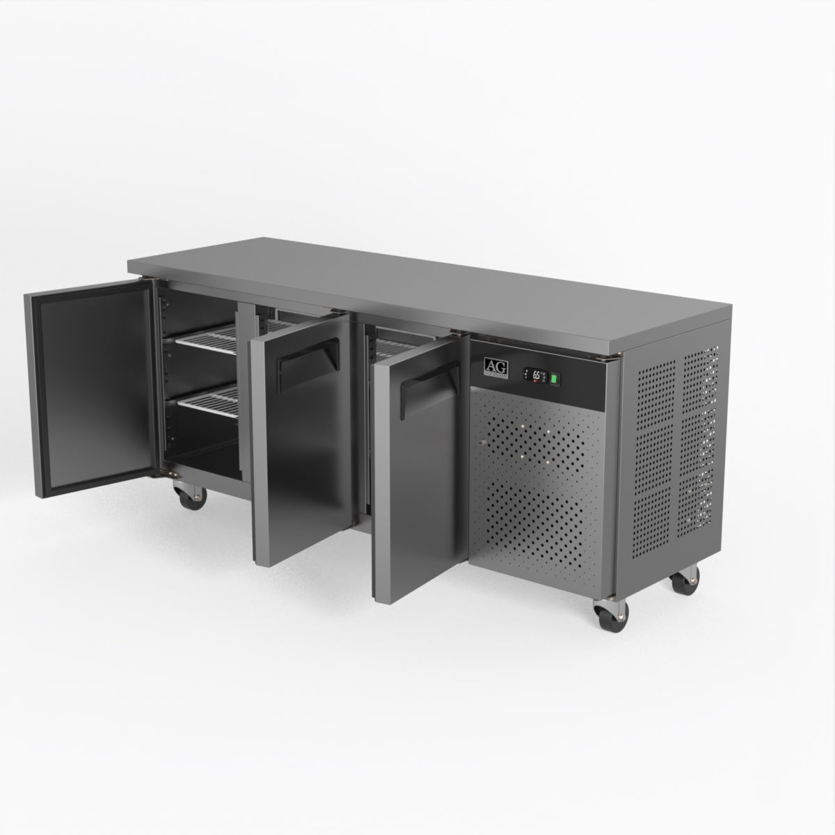 AG Three Door Commercial Worktop / Under Bench Fridge 600mm Depth SLX3100TN