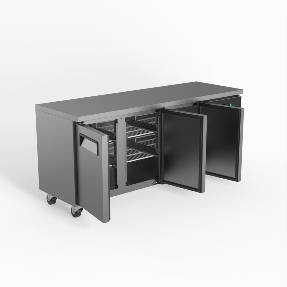 AG Three Door Commercial Worktop / Under Bench Fridge 600mm Depth SLX3100TN