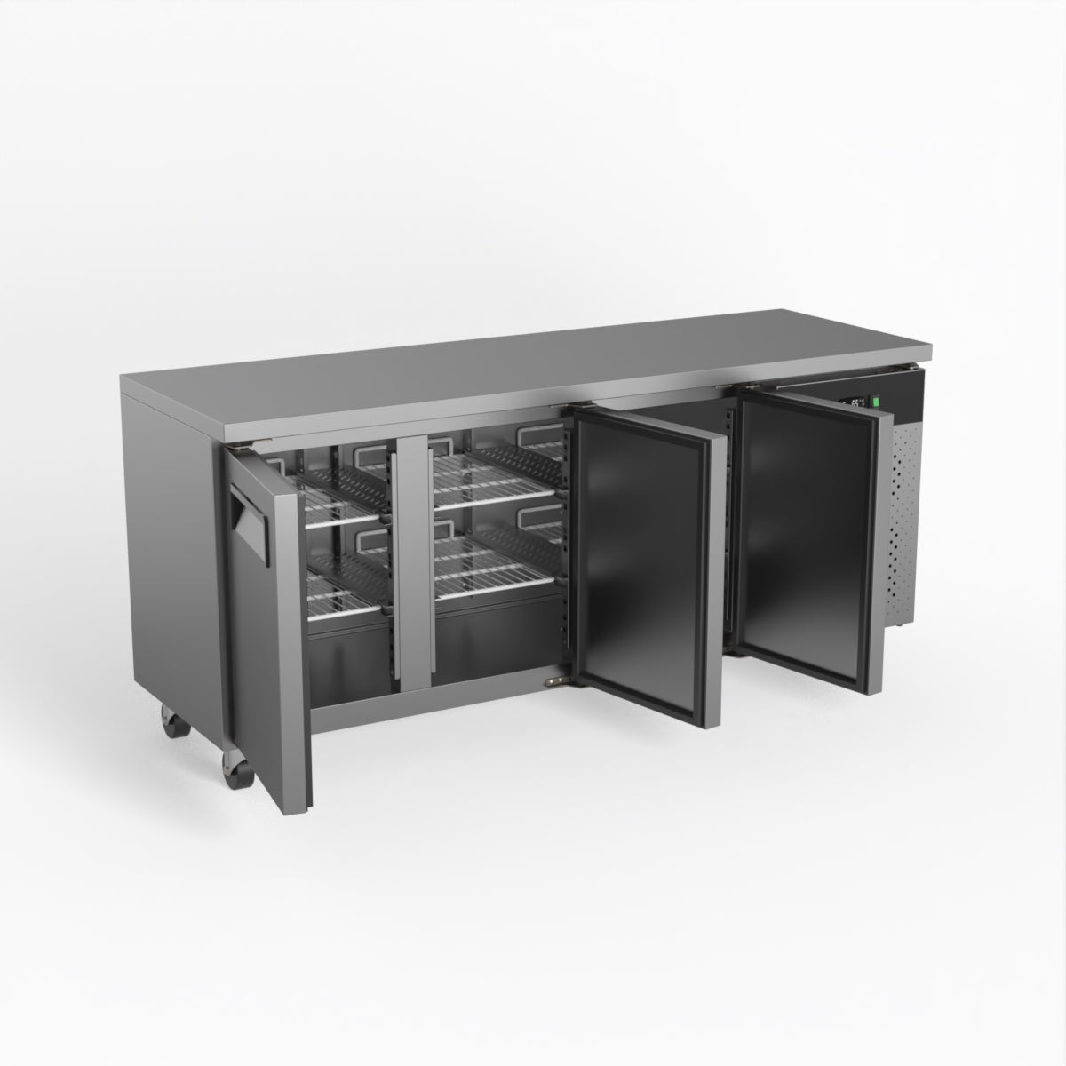 AG Three Door Commercial Worktop / Under Bench Fridge 600mm Depth SLX3100TN