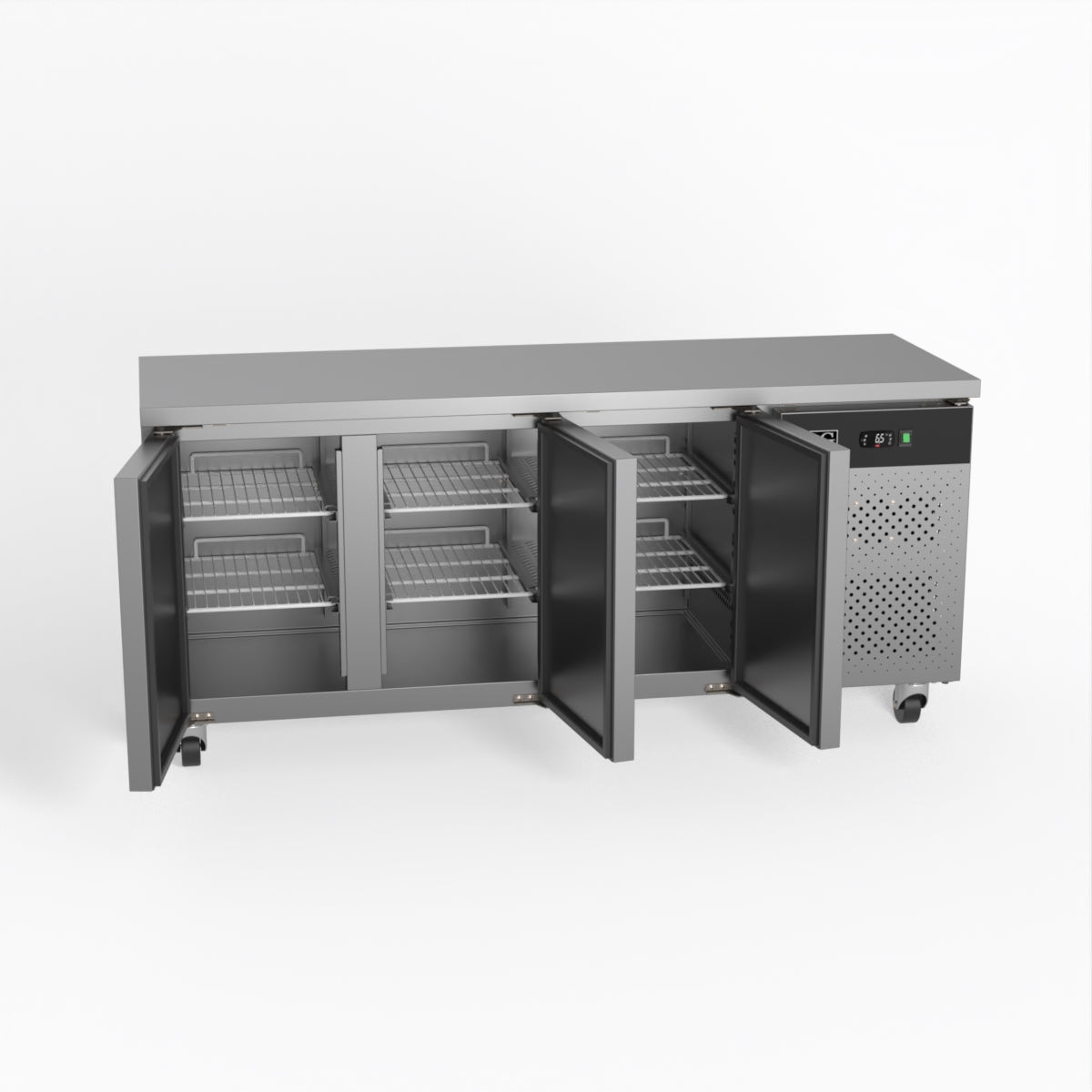 AG Three Door Commercial Worktop / Under Bench Fridge 600mm Depth SLX3100TN