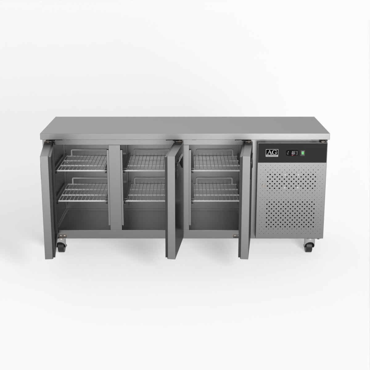AG Three Door Commercial Worktop / Under Bench Fridge 600mm Depth SLX3100TN