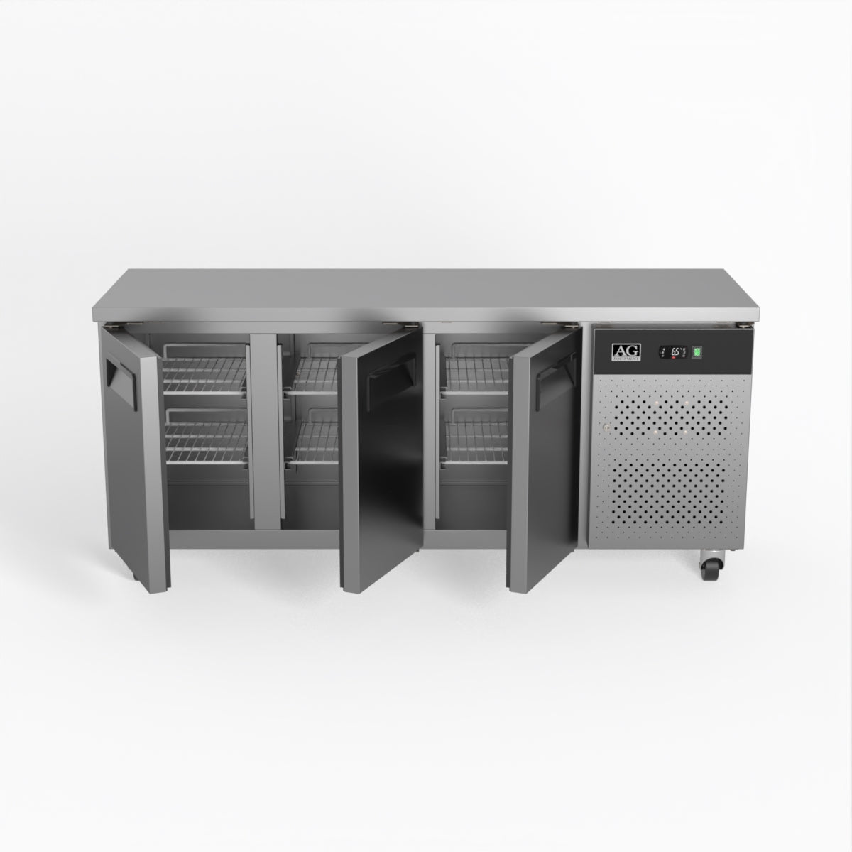AG Three Door Commercial Worktop / Under Bench Fridge 600mm Depth SLX3100TN