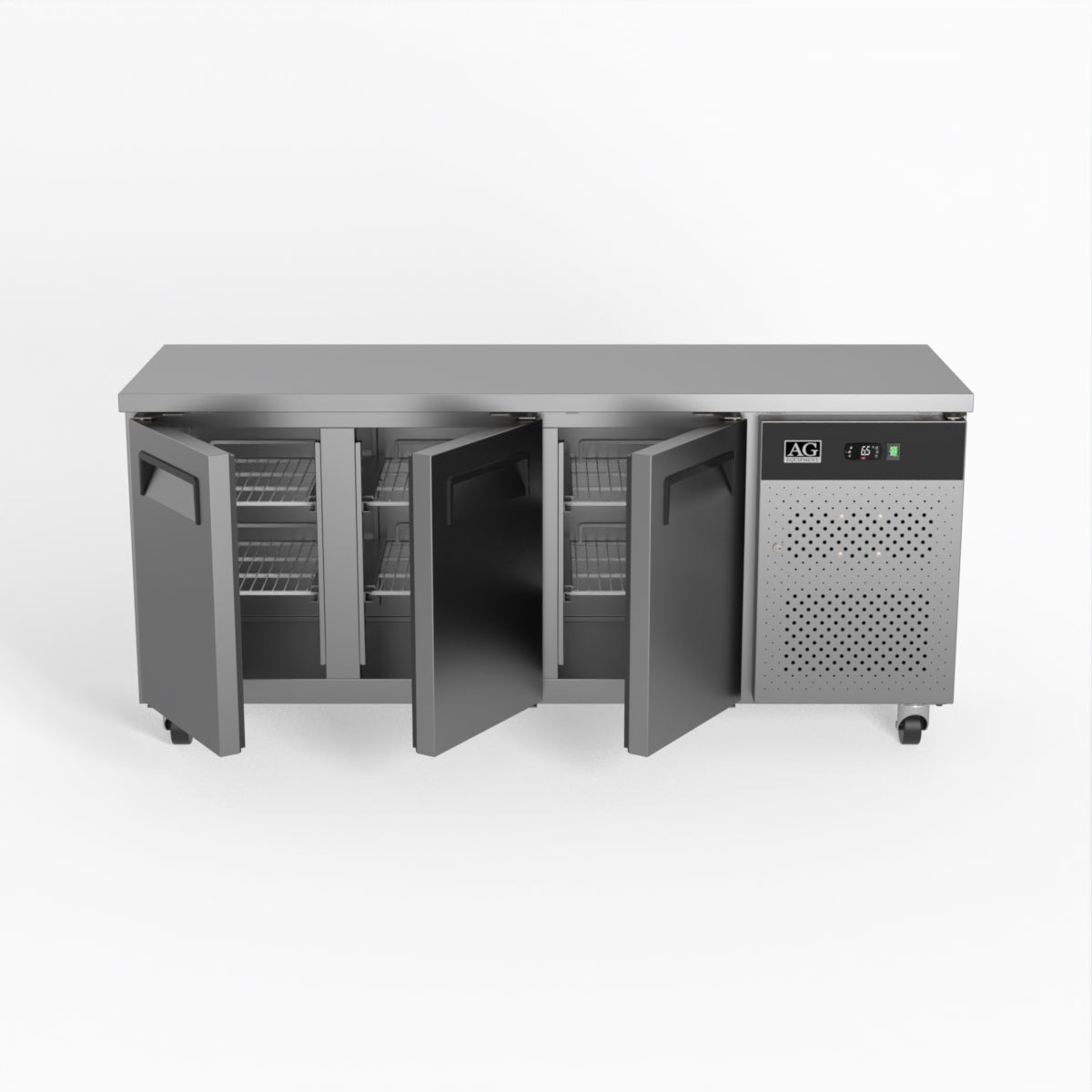AG Three Door Commercial Worktop / Under Bench Fridge 600mm Depth SLX3100TN
