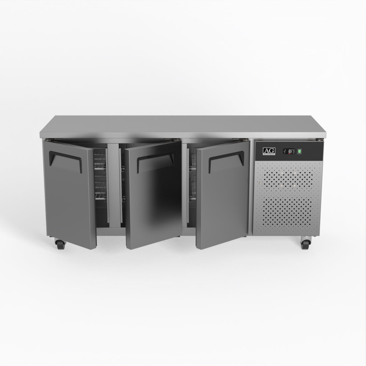 AG Three Door Commercial Worktop / Under Bench Fridge 600mm Depth SLX3100TN