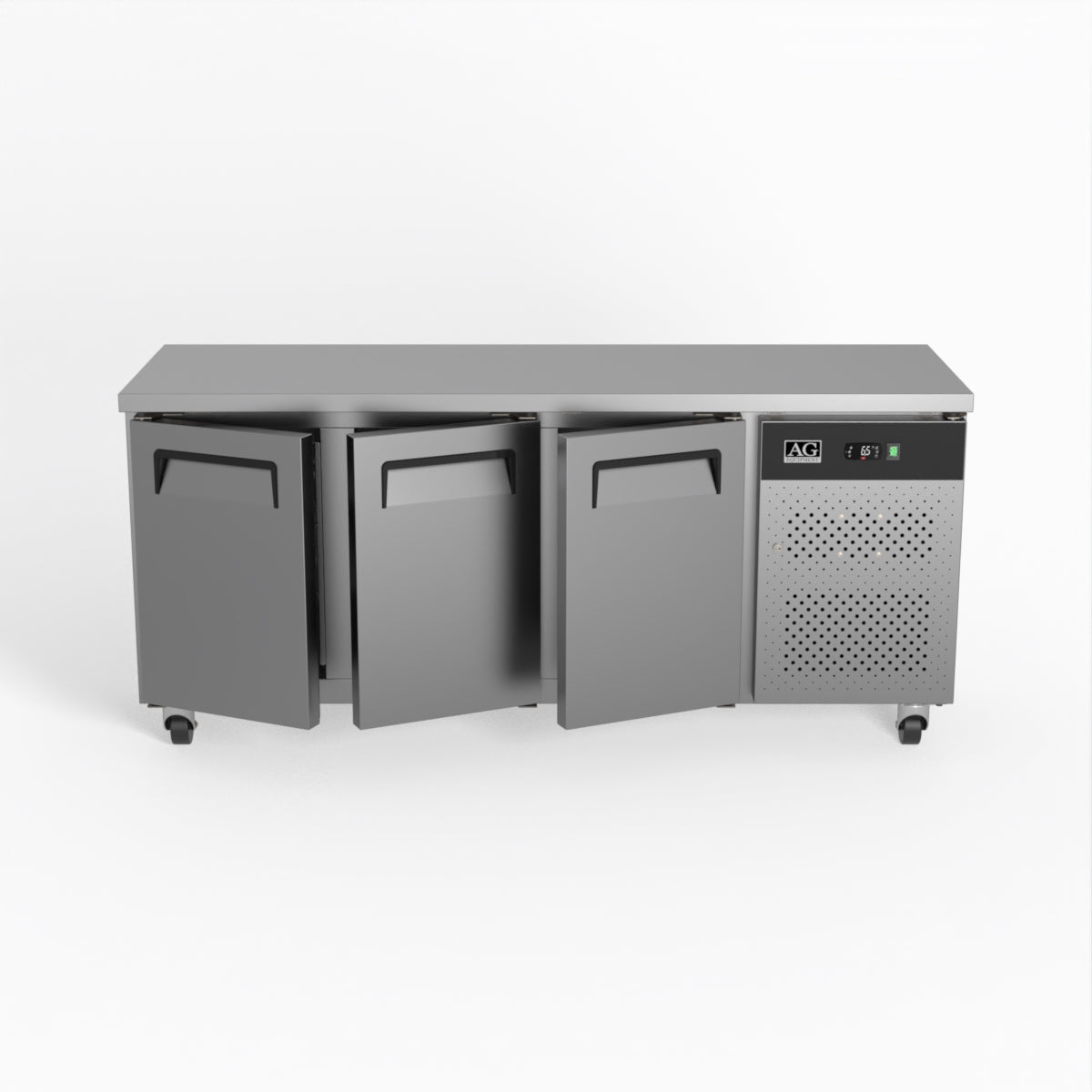 AG Three Door Commercial Worktop / Under Bench Fridge 600mm Depth SLX3100TN