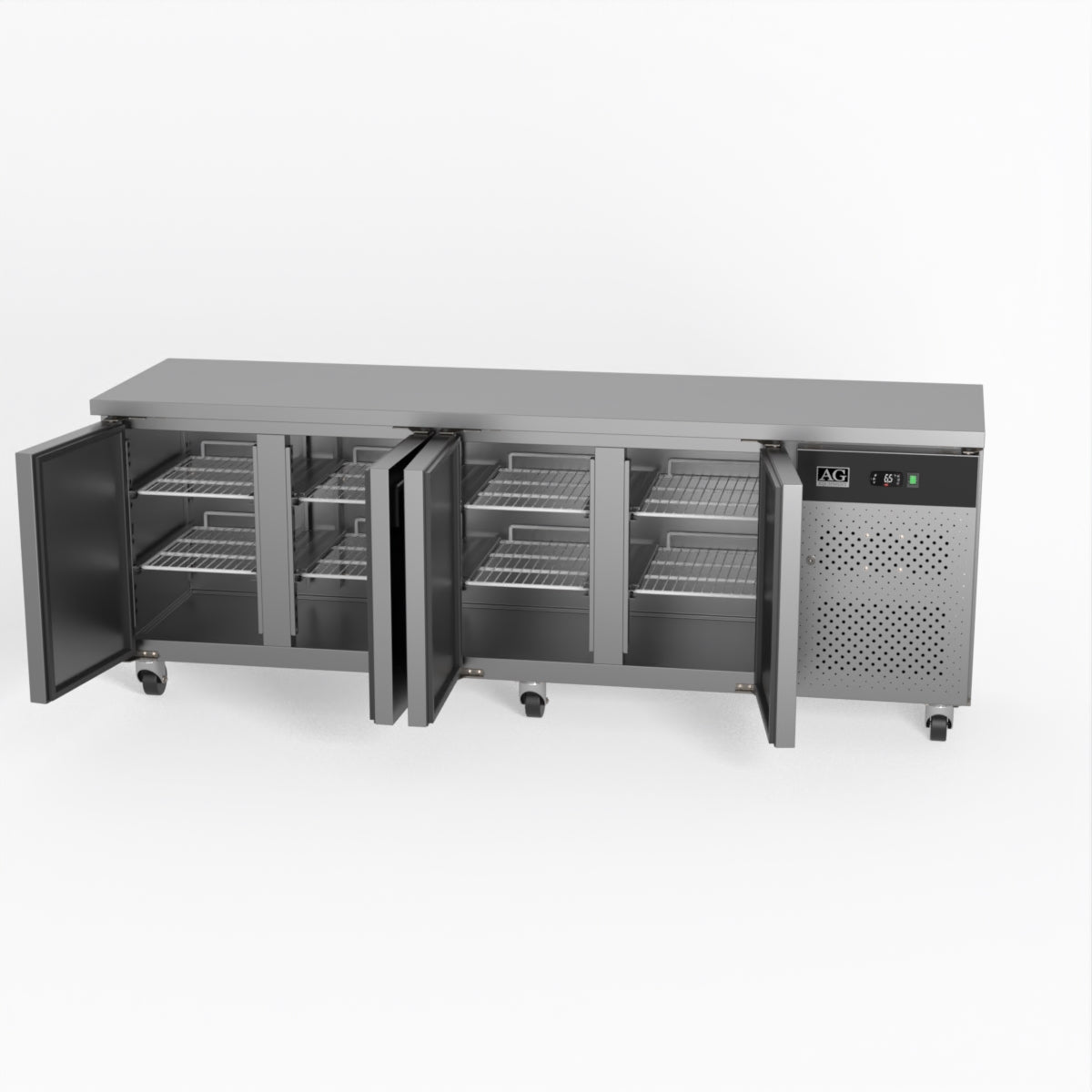 AG Four Door Commercial Worktop / Under Bench Fridge SLX4100TN